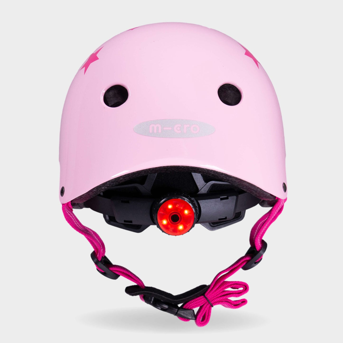 Printed Helmet for Bike and Scooters: Pink Star