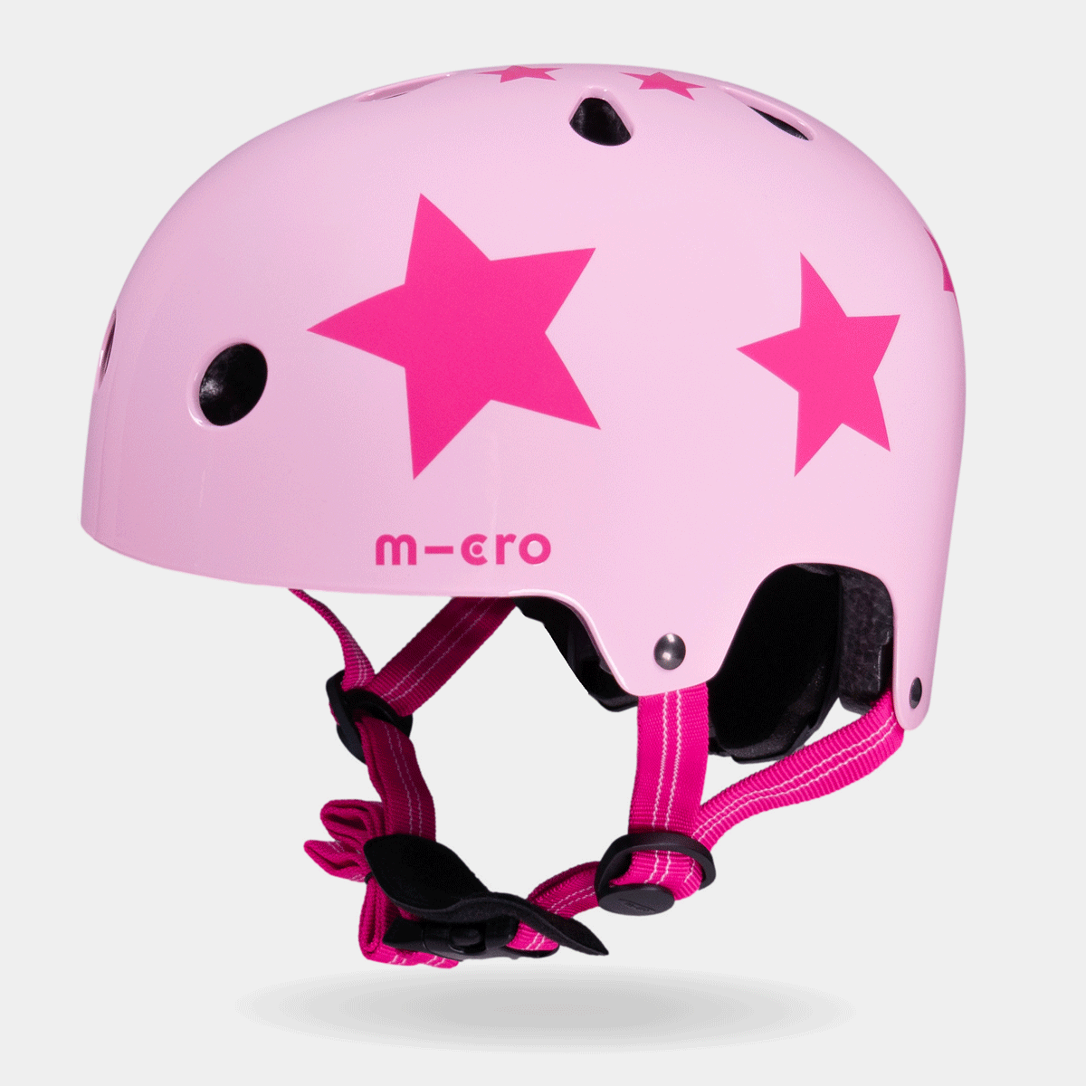Printed Helmet for Bike and Scooters: Pink Star