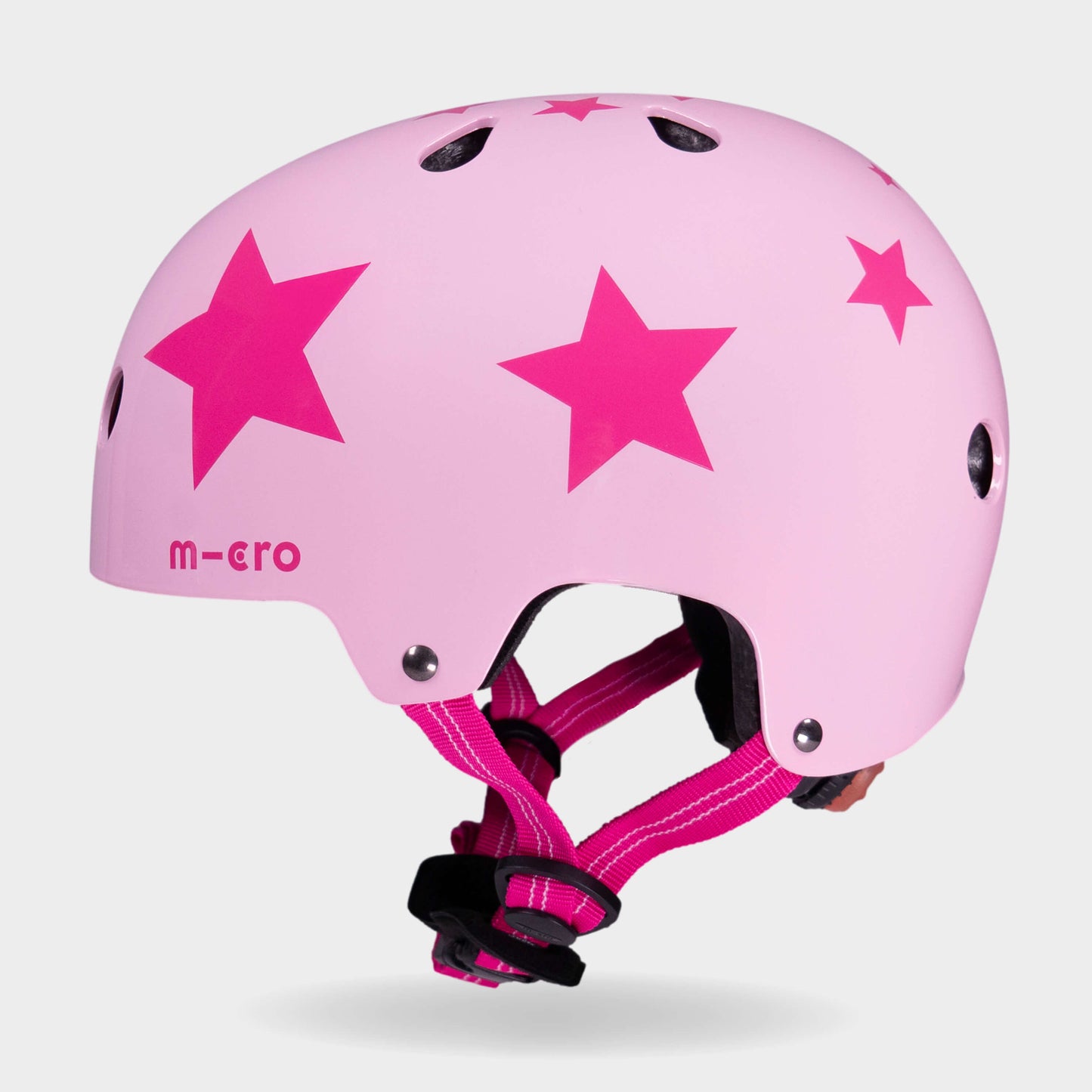 Printed Helmet for Bike and Scooters: Pink Star