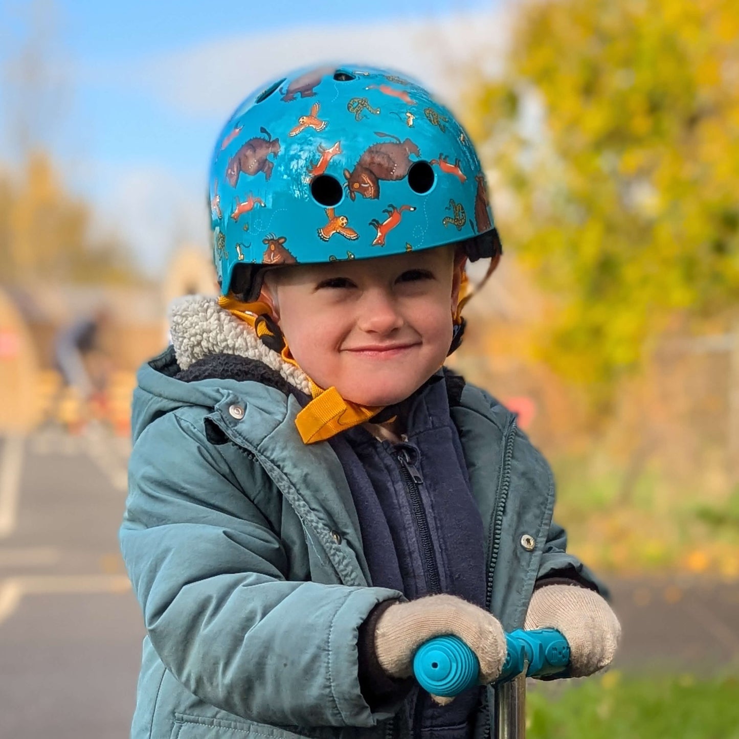 Printed Helmets for Bikes and Scooters: Gruffalo Aqua