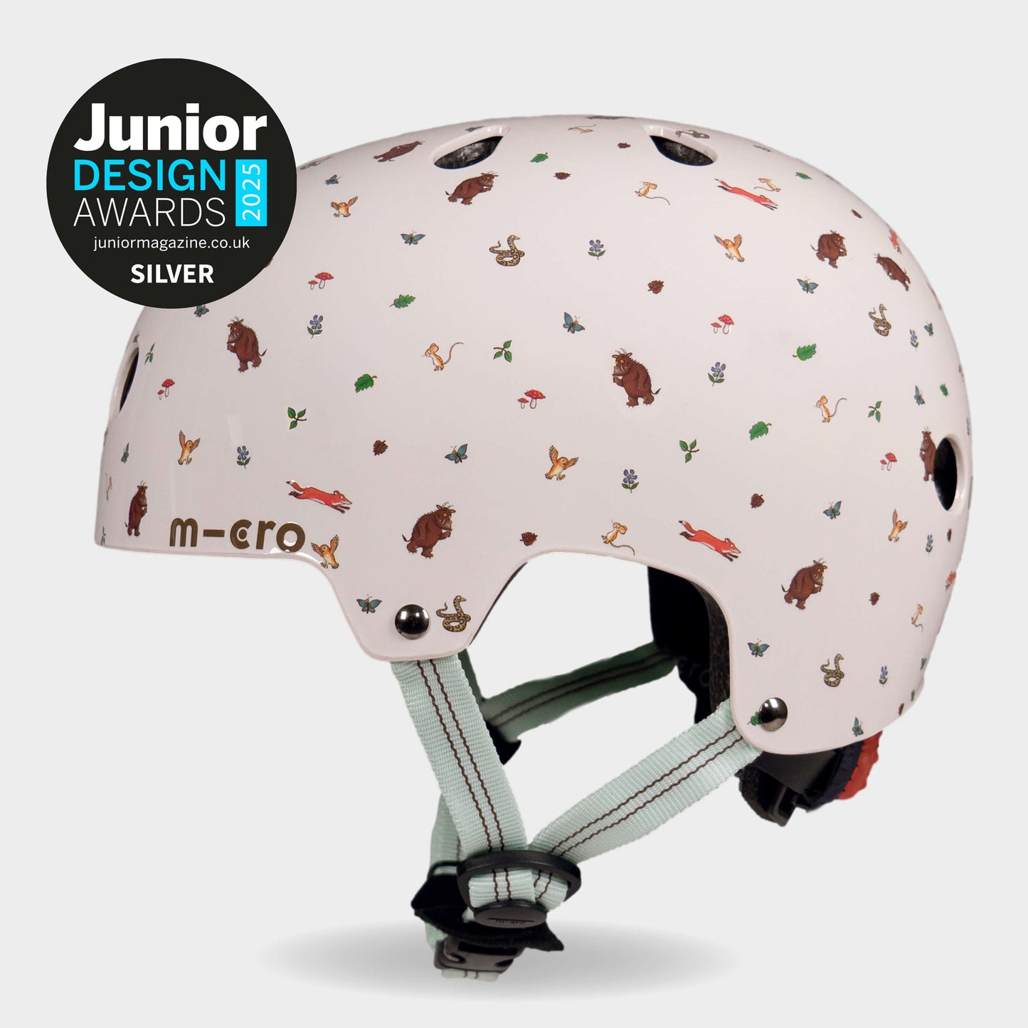 Printed Helmets for Bikes and Scooters: Gruffalo Ditsy Print