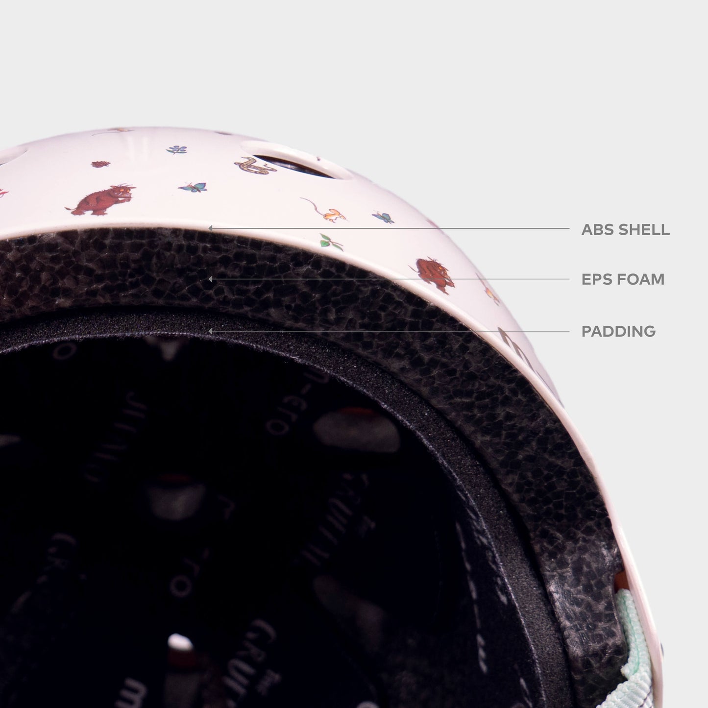 Printed Helmets for Bikes and Scooters: Gruffalo Ditsy Print