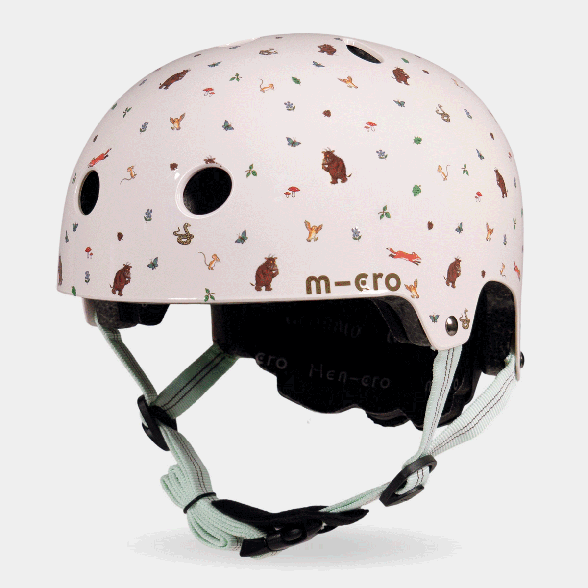 Printed Helmets for Bikes and Scooters: Gruffalo Ditsy Print