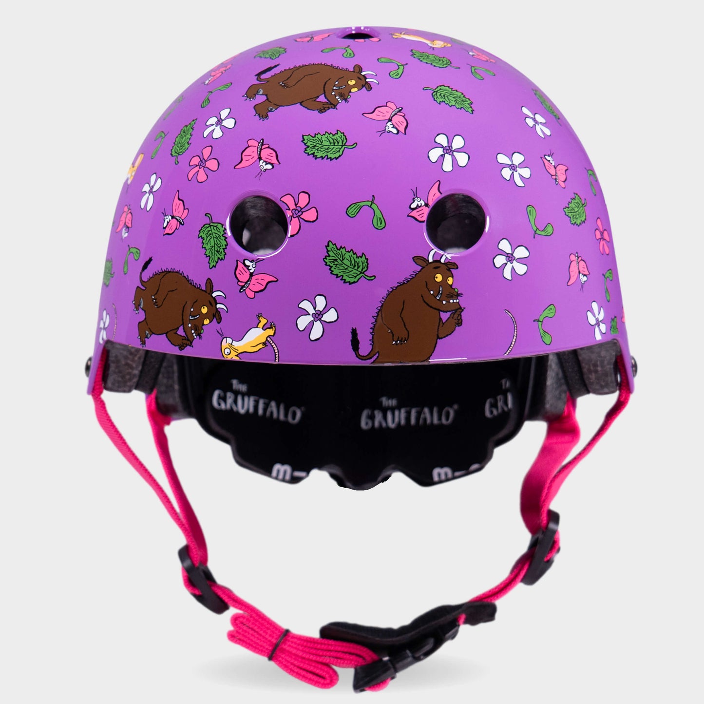 Printed Helmets for Bikes and Scooters: Gruffalo Purple