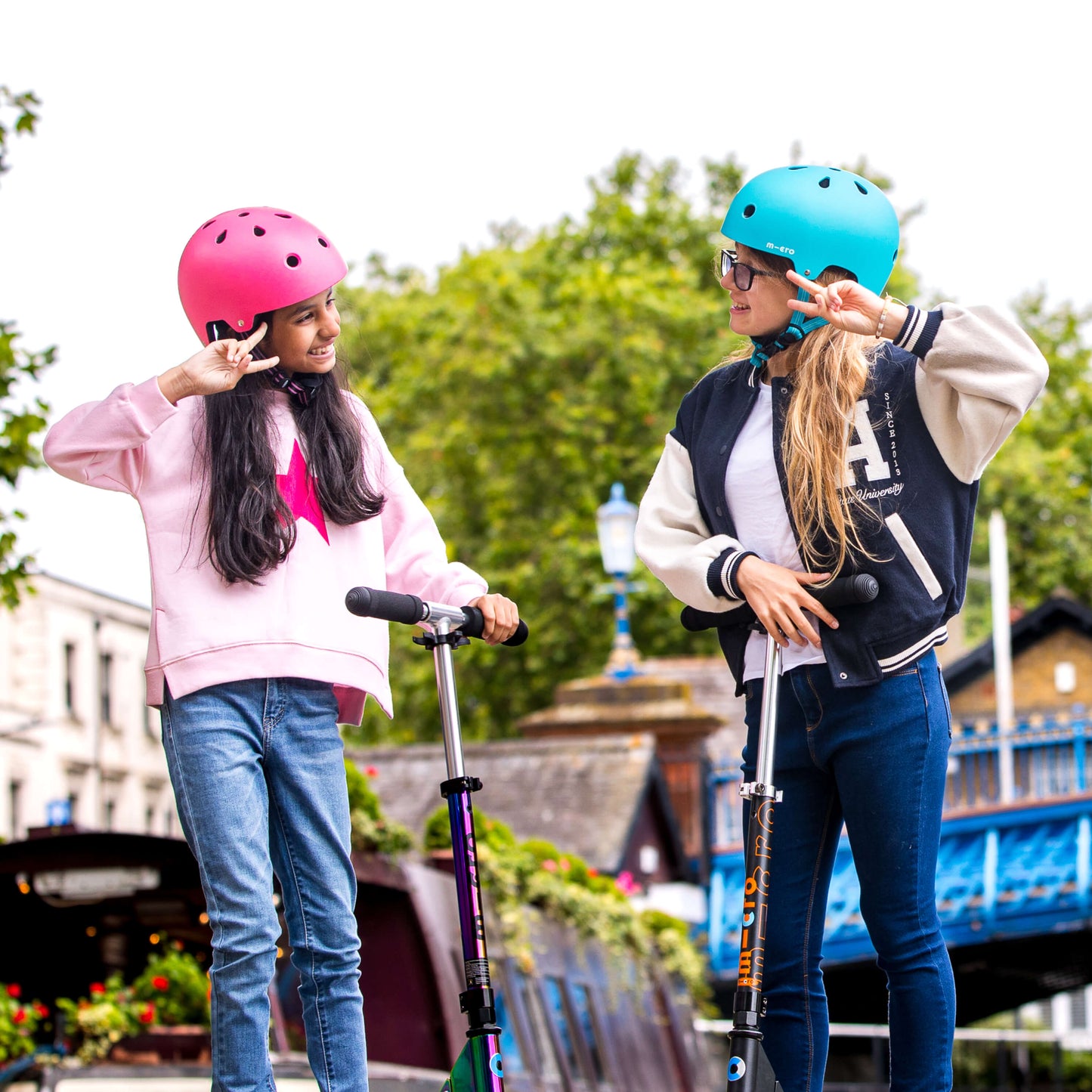 Plain Helmet for Bike and Scooters: Aqua