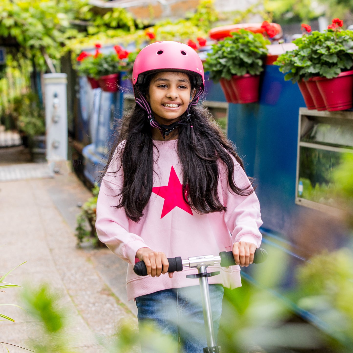 Plain Eco Helmet For Bikes and Scooters: Pink