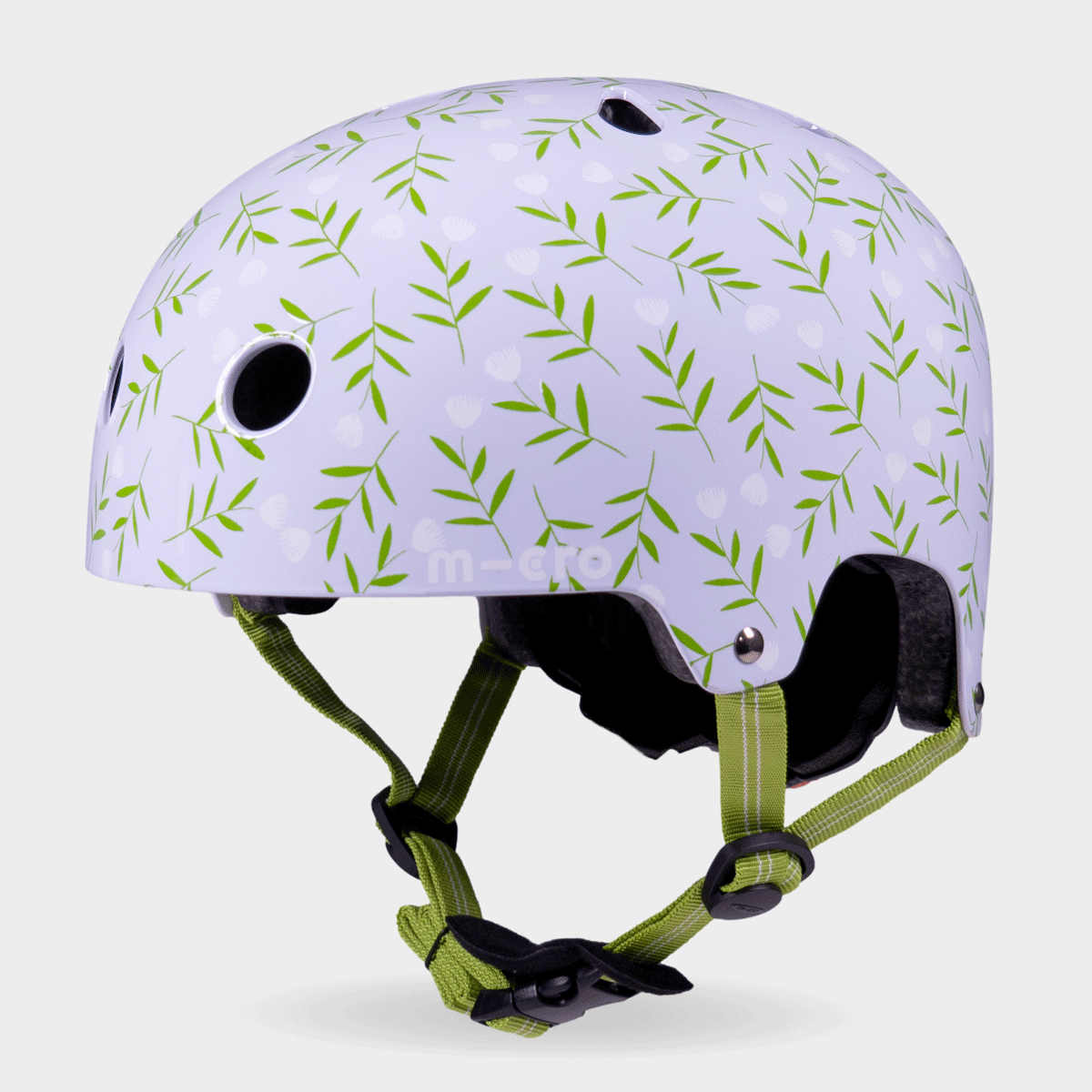 Printed Helmet For Bikes and Scooters: Blue Flower
