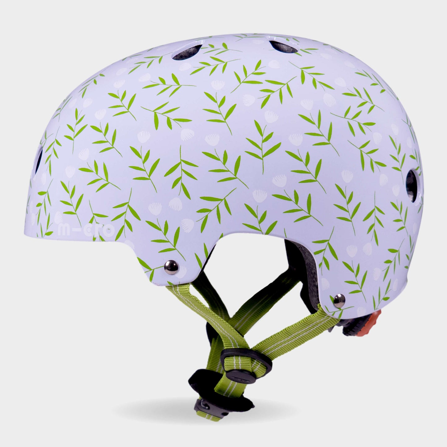 Printed Helmet For Bikes and Scooters: Blue Flower