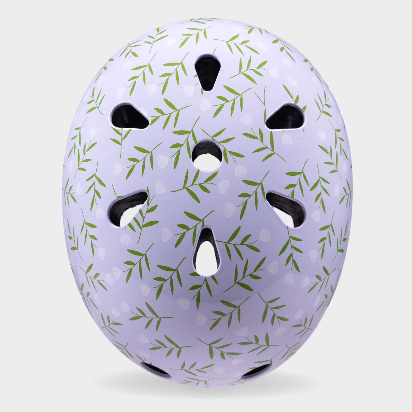Printed Helmet For Bikes and Scooters: Blue Flower