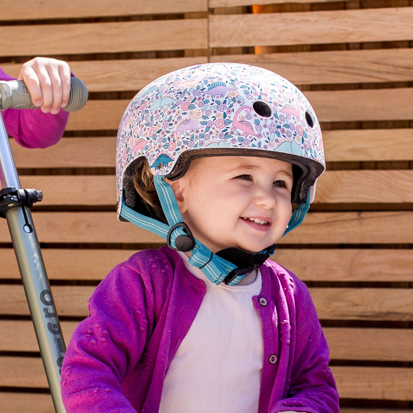 Printed Helmet For Bike and Scooters: Flora-Saur