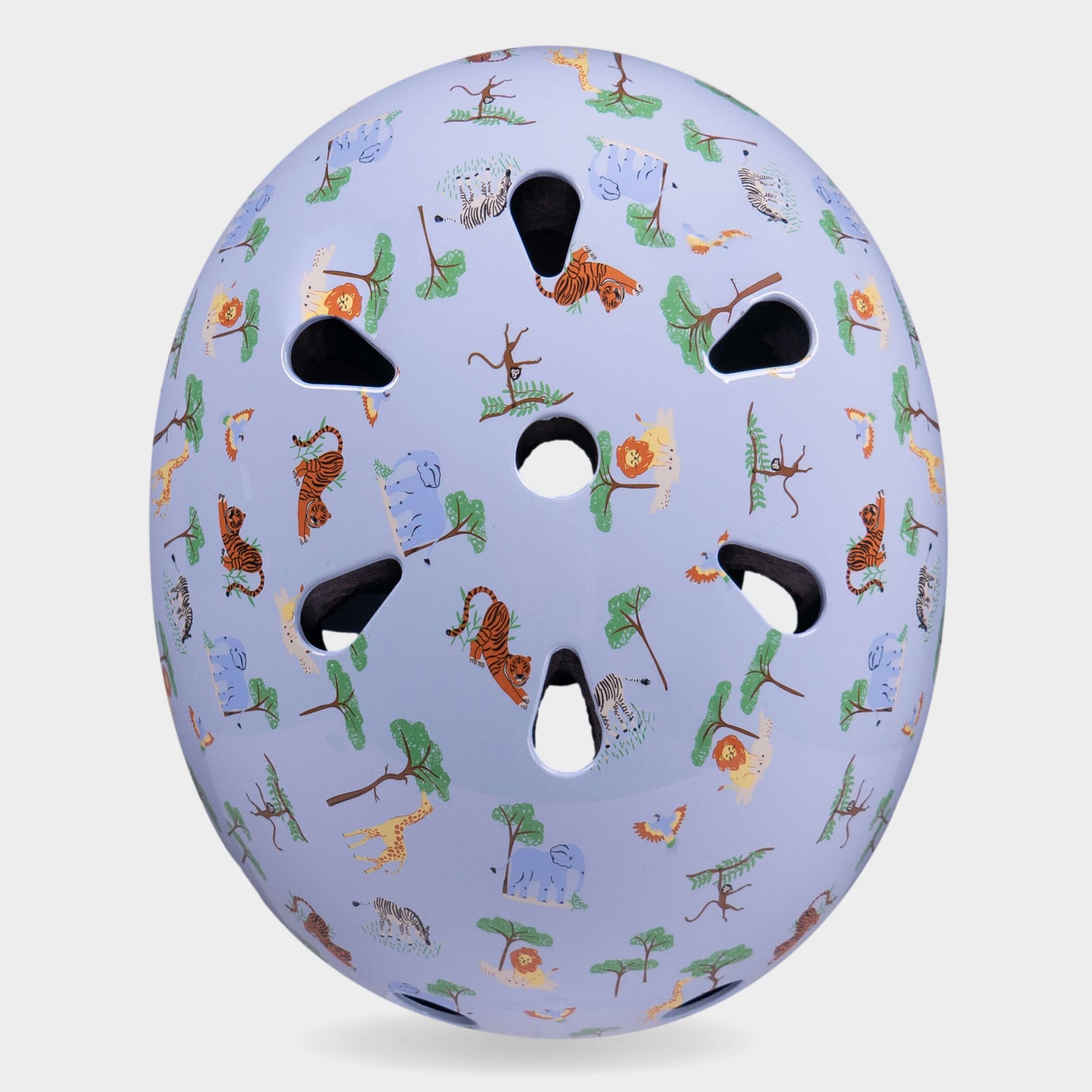 Printed Helmet For Bike and Scooters: Blue Safari