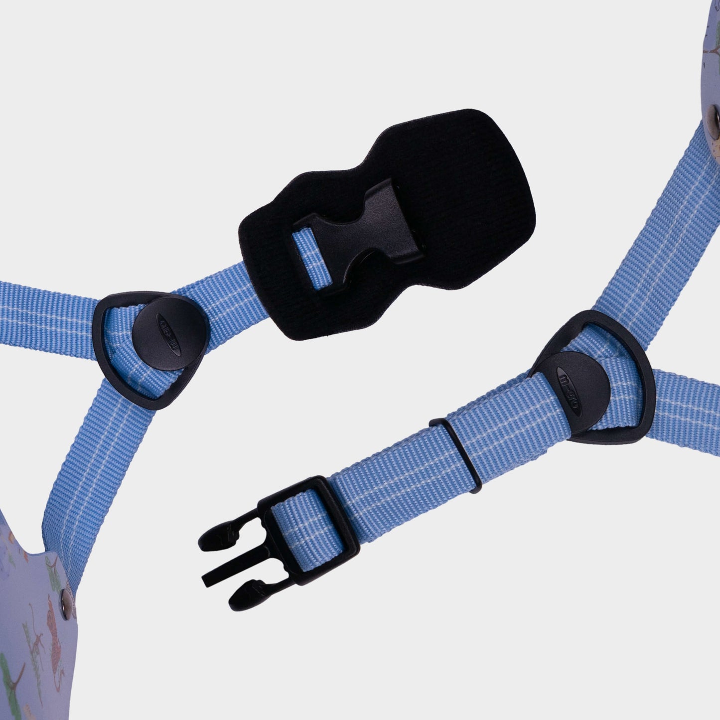 Printed Helmet For Bike and Scooters: Blue Safari