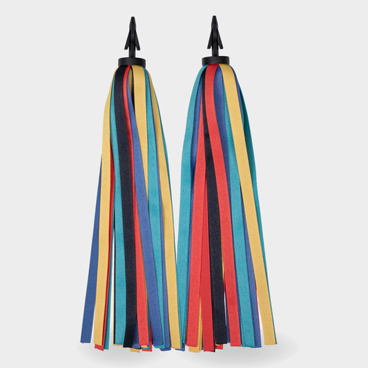 Eco Ribbons For MICRO Rubber Grips: Black Rainbow