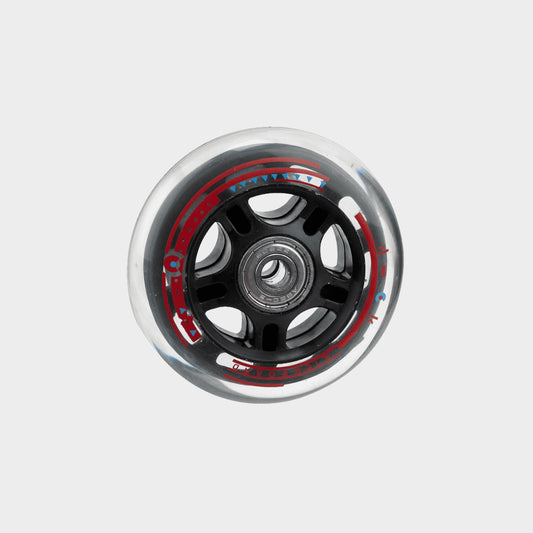 (SINGLE) Rear Mini and Maxi Micro Wheel 80mm: Clear