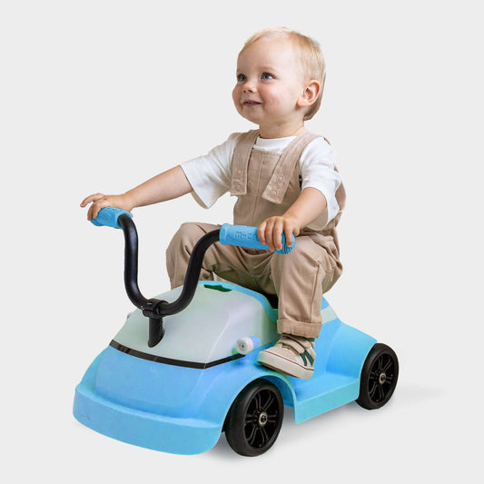 Mini Microlino Ride-On Car-: Blue