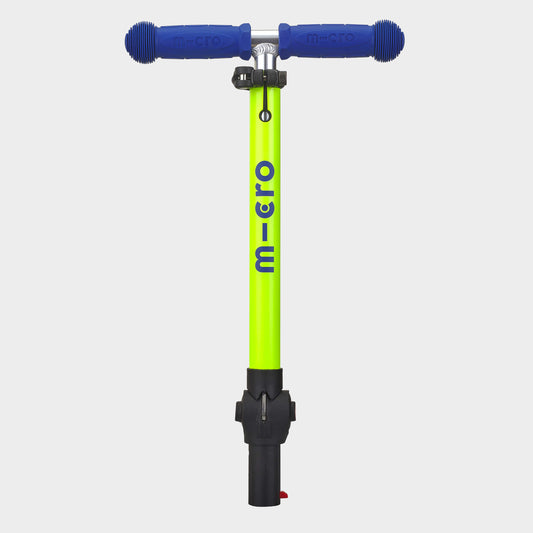 Mini Micro Foldable Handle Bar: Neon Yellow/Blue