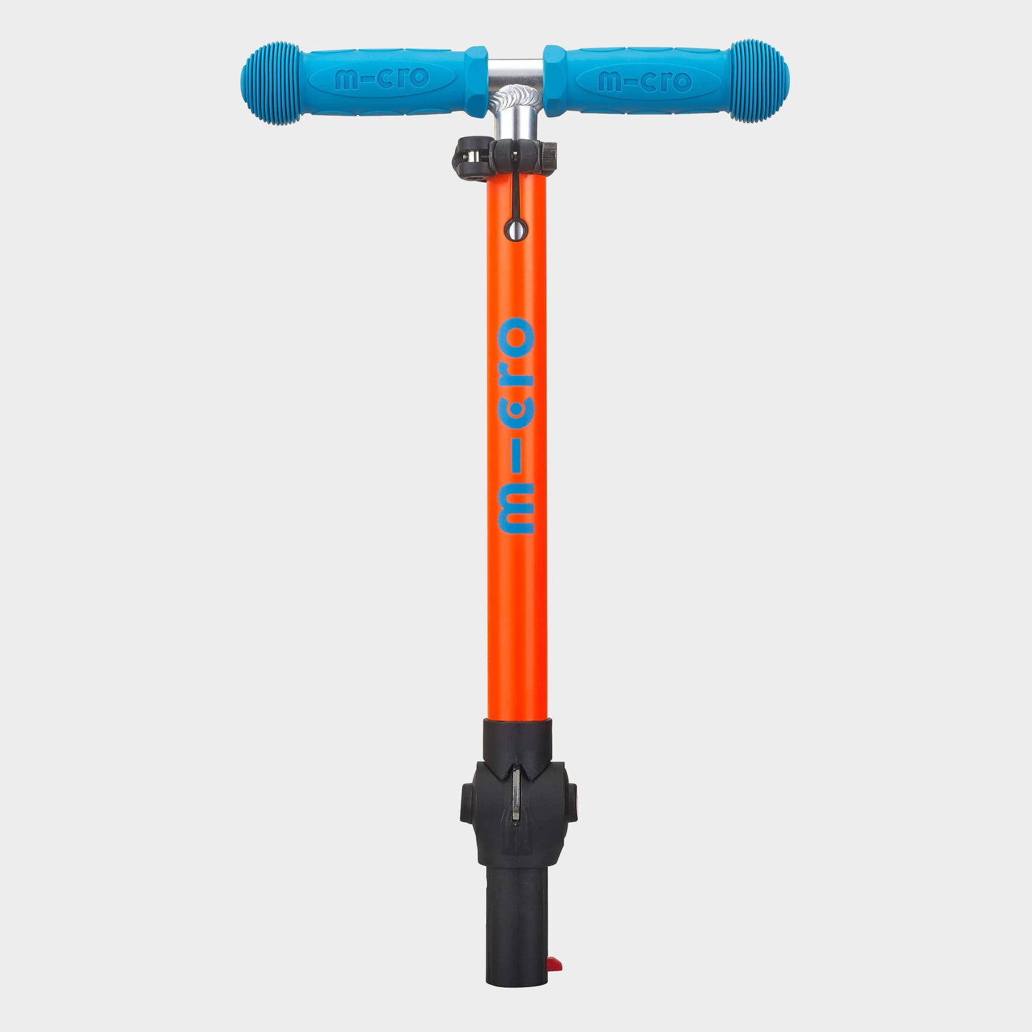 Mini Micro Foldable Handle Bar: Neon Orange/Aqua