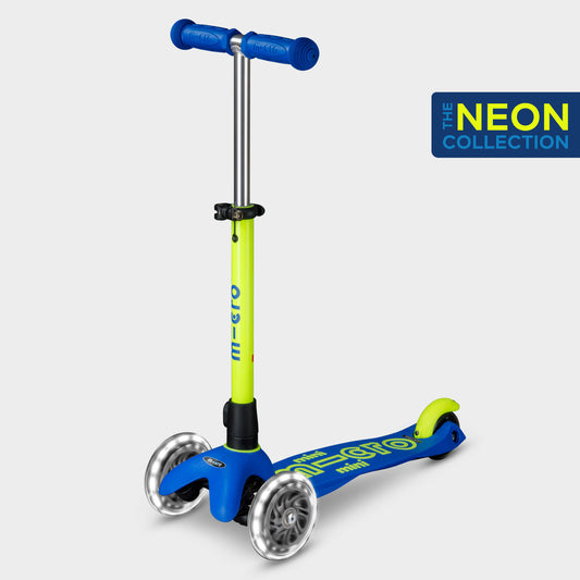 Mini Micro Deluxe LED: Neon Blue/Yellow