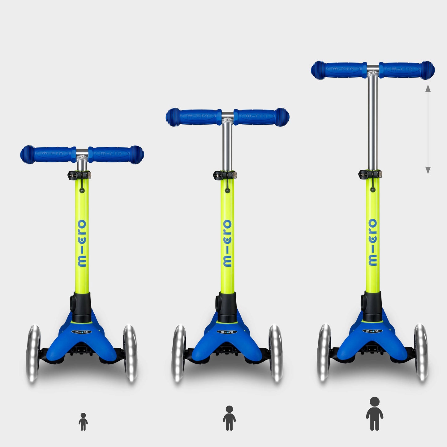 Mini Micro Deluxe LED: Neon Blue/Yellow