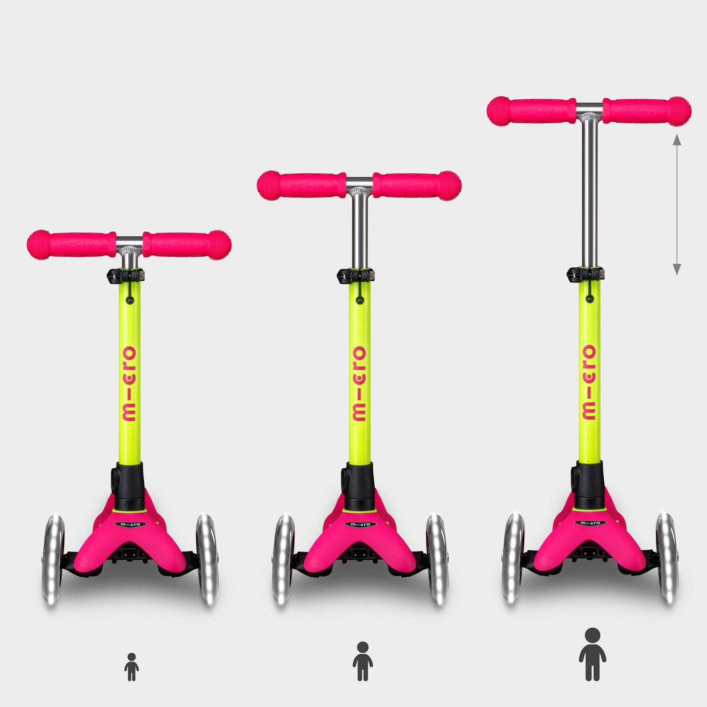 Mini Micro Deluxe LED: Neon Pink/Yellow