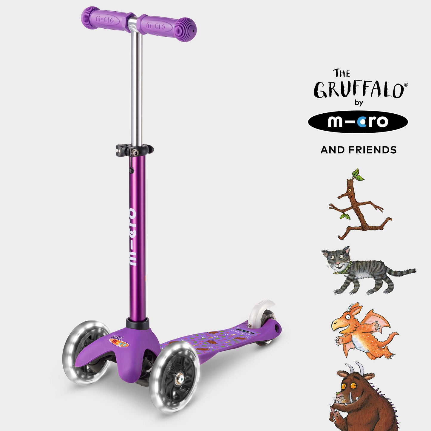 Mini Micro Deluxe LED Gruffalo and Friends Design: Purple