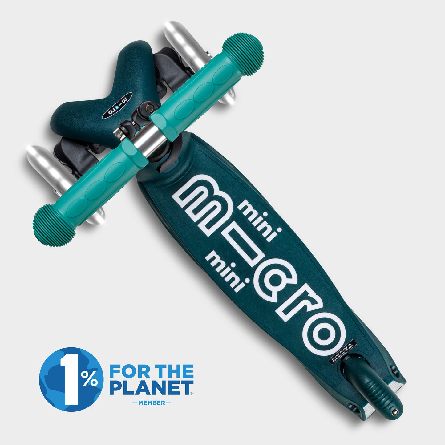 Mini Micro Foldable LED with Recycled Deck: Green