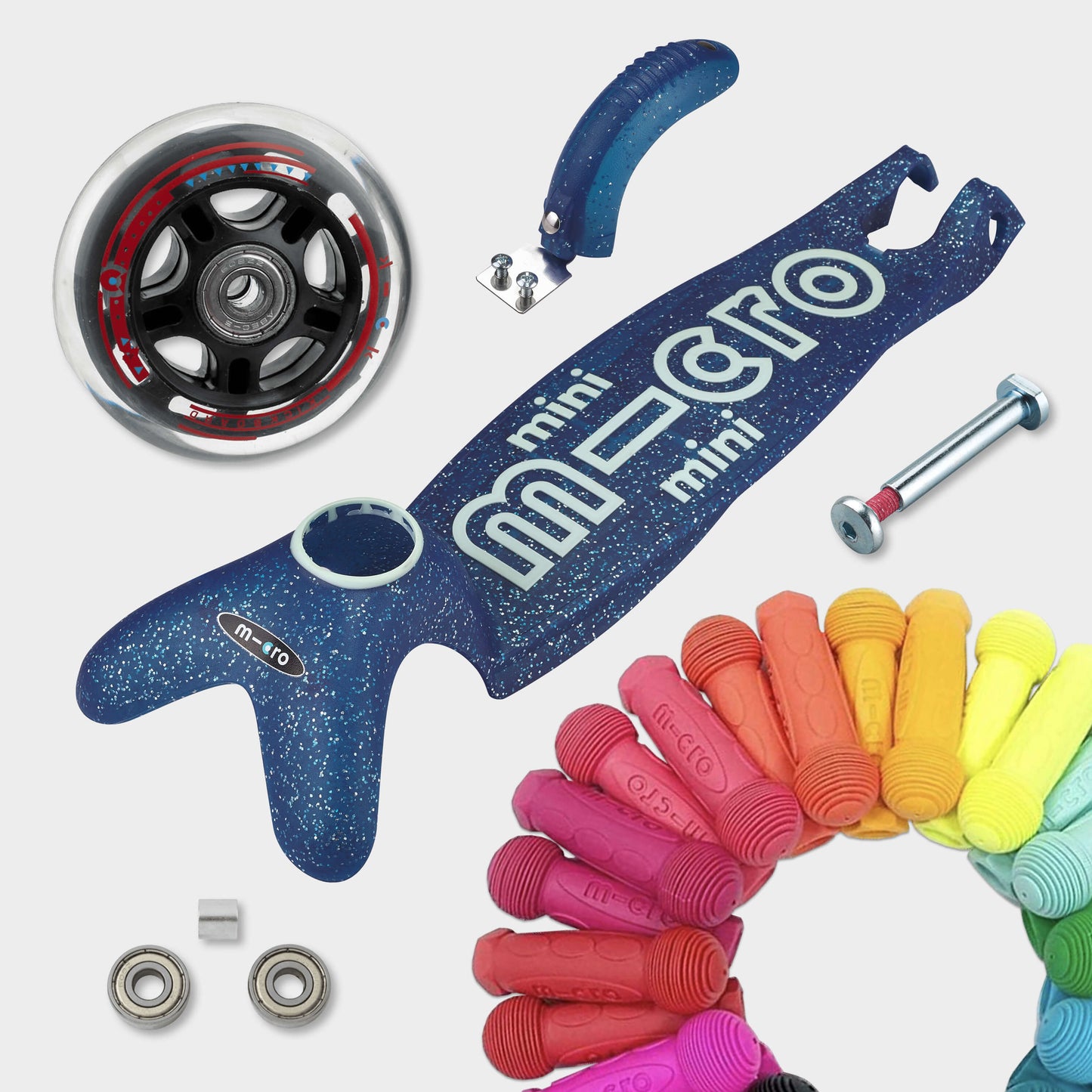 Mini Micro Foldable Orion LED Scooter: Pink