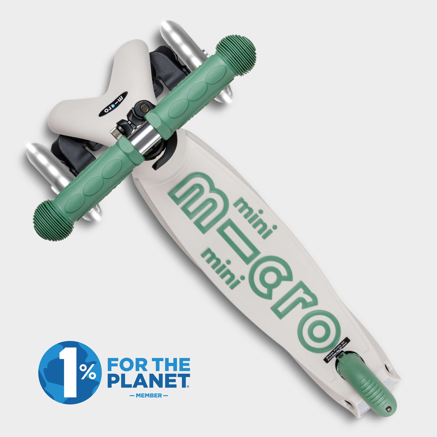 Mini Micro Foldable LED with Recycled Deck: Pistachio Green