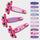 Signature Prints Mini Micro Foldable LED Scooter: Pink