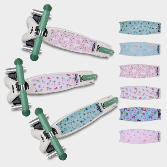 Signature Prints Mini Micro Foldable LED Scooter: Pistachio Green