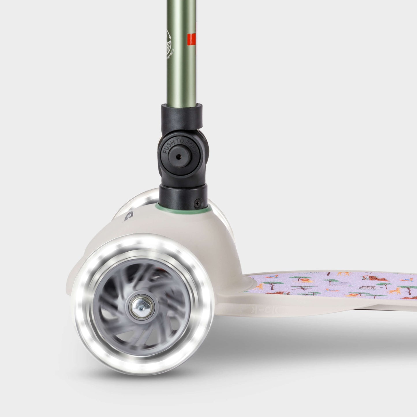Signature Prints Mini Micro Foldable LED Scooter: Pistachio Green