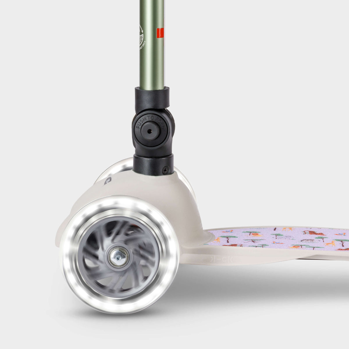 Signature Prints Mini Micro Foldable LED Scooter: Pistachio Green