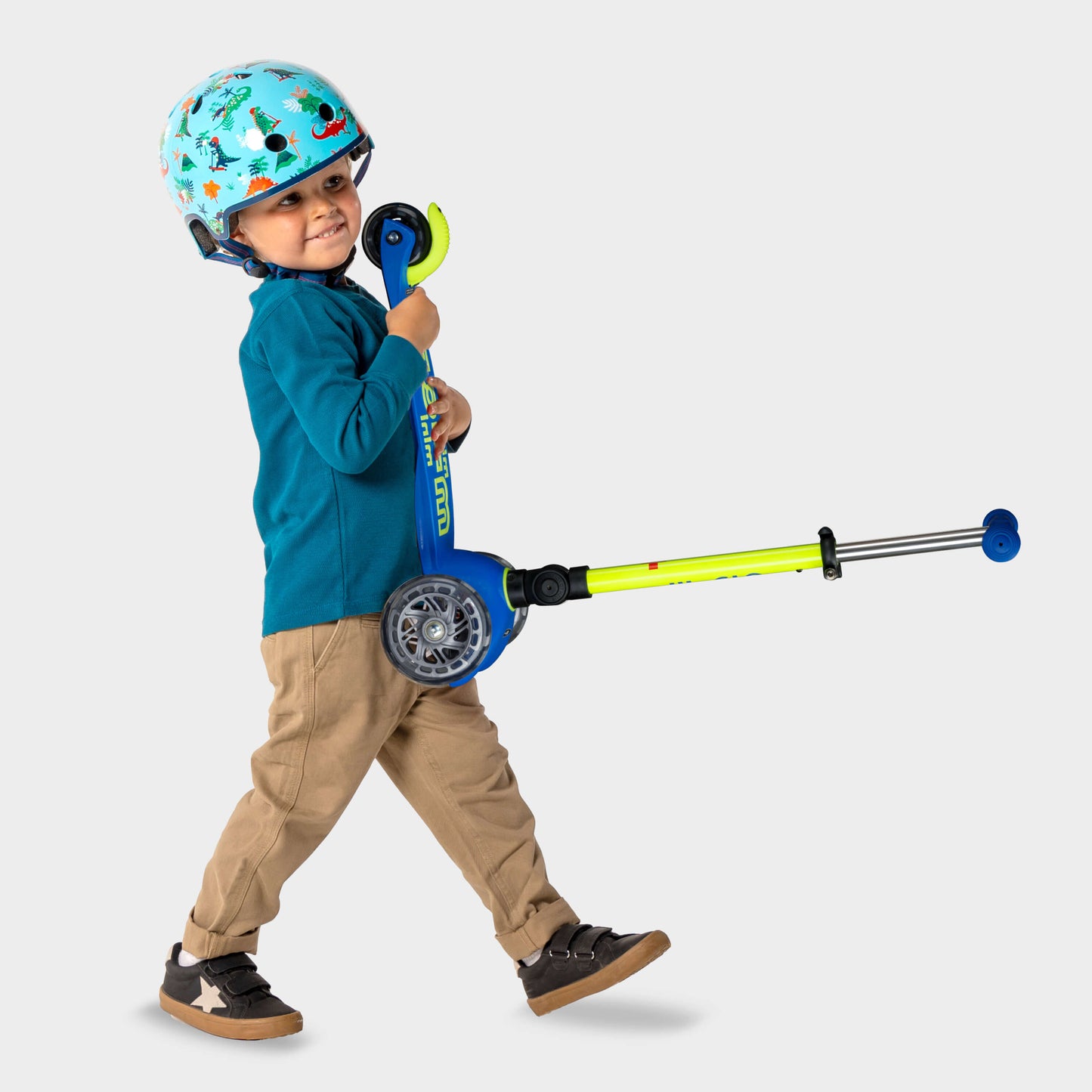 Mini Micro Foldable LED: Neon Yellow / Blue