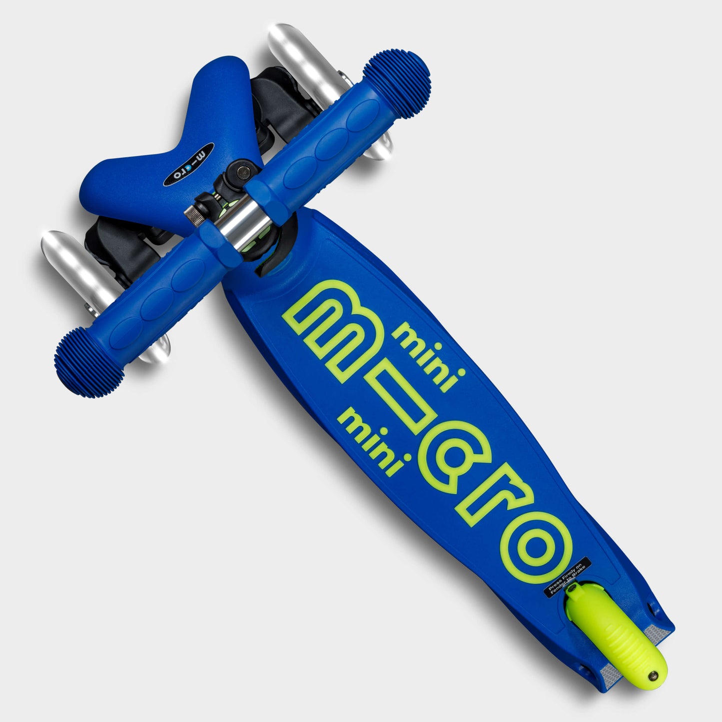 Mini Micro Foldable LED: Neon Yellow / Blue