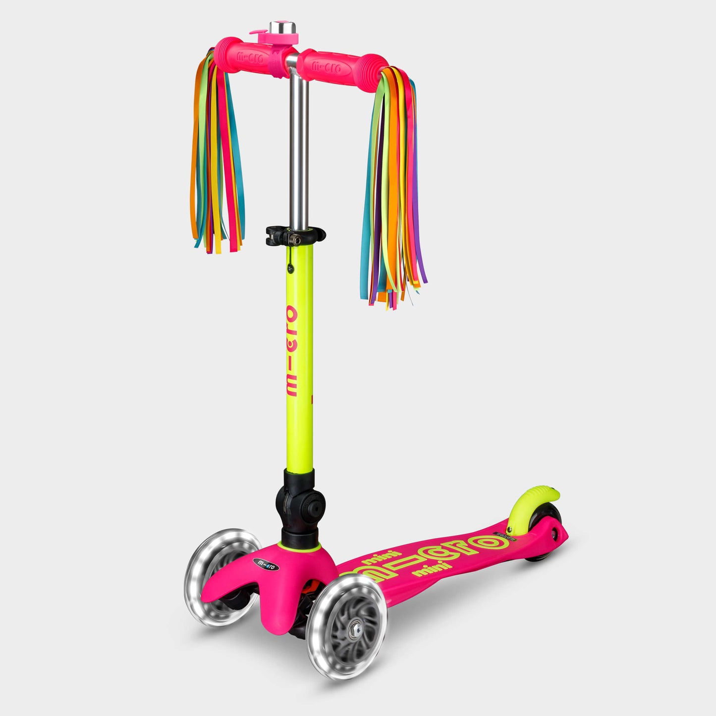 Mini Micro Foldable LED: Neon Yellow/Pink