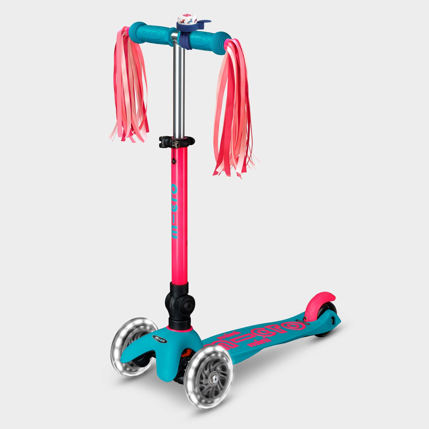 Mini Micro Foldable LED: Neon Pink/Aqua