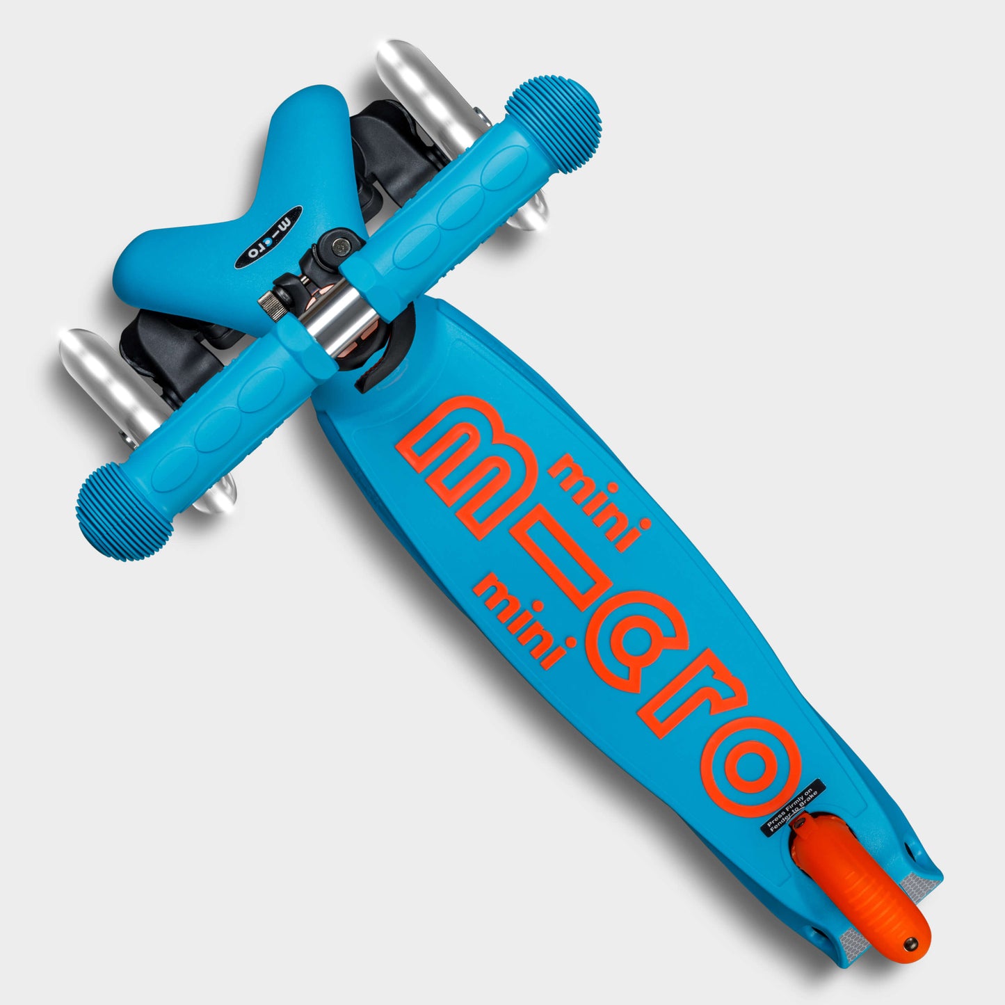 Mini Micro Foldable LED: Neon Orange / Aqua