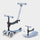 Mini Micro 4in1 with indoor rocker: Soft Blue