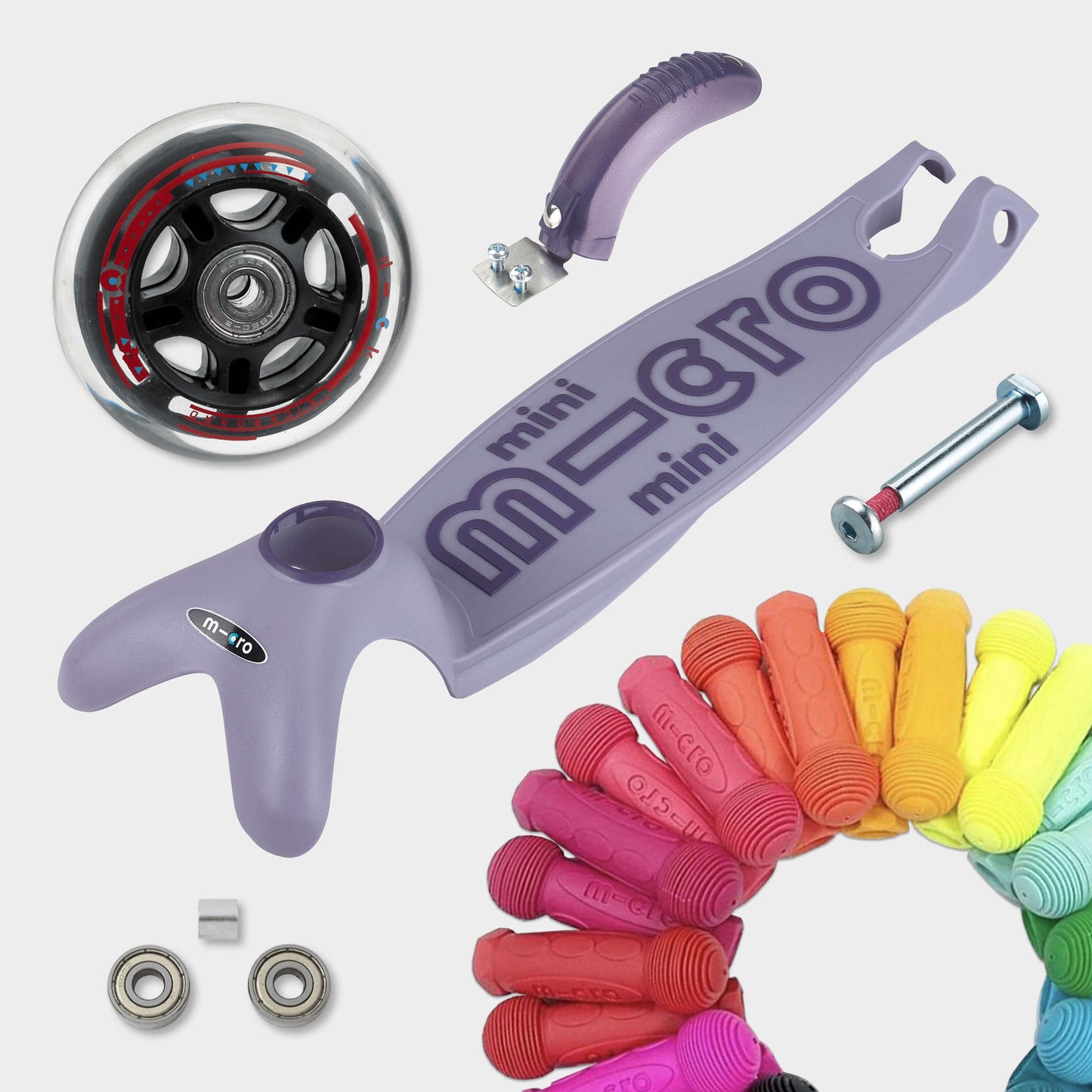 Mini Micro 6in1 Rock & Go Scooter: Lavender Purple