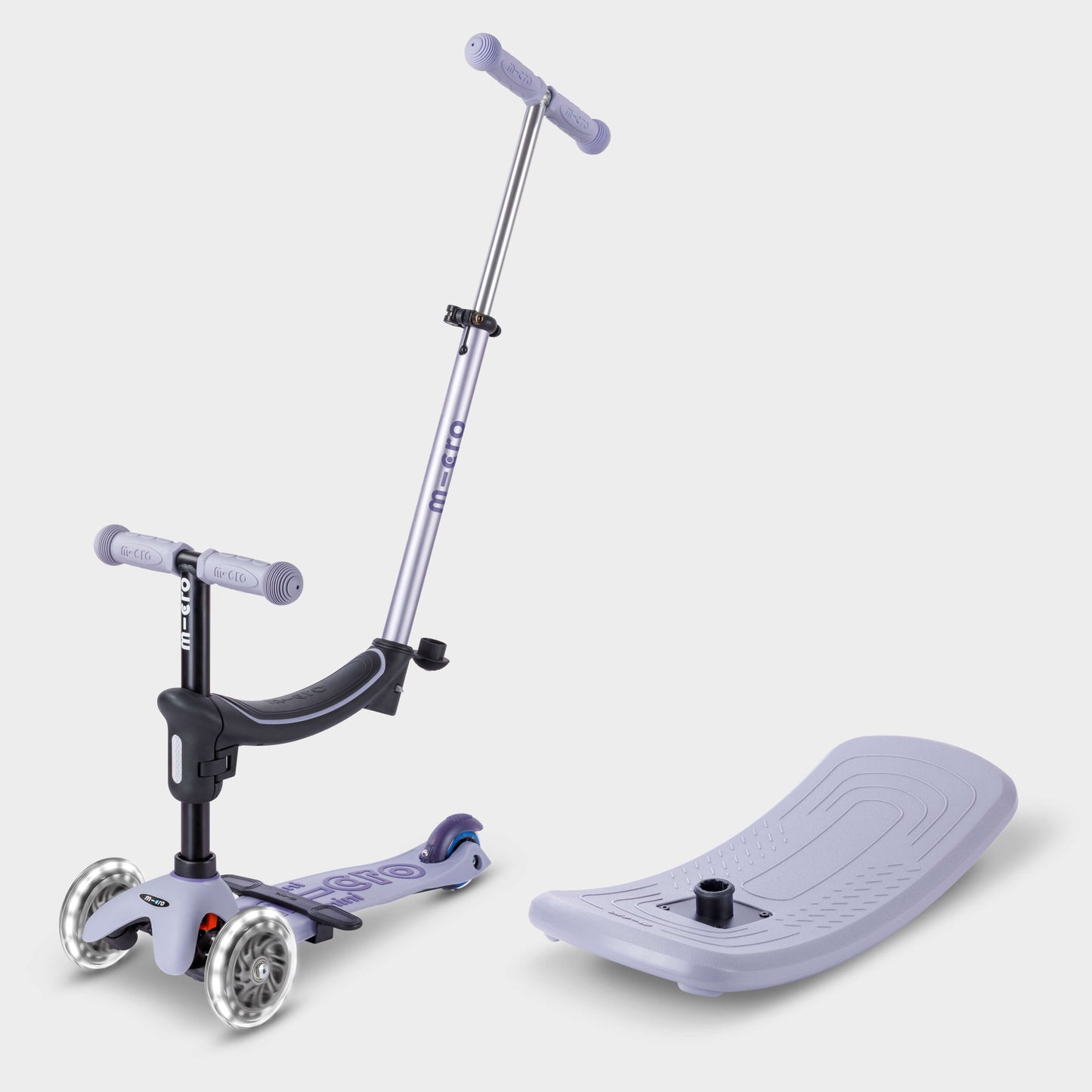 Mini Micro 6in1 Rock & Go Scooter: Lavender Purple