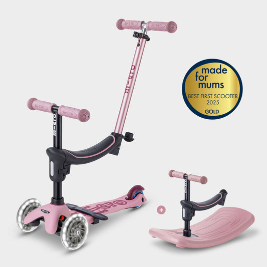 Mini Micro 4in1 with indoor rocker: Rose Pink