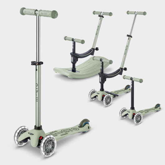 Mini Micro 6in1 Rock & Go Scooter: Sage Green