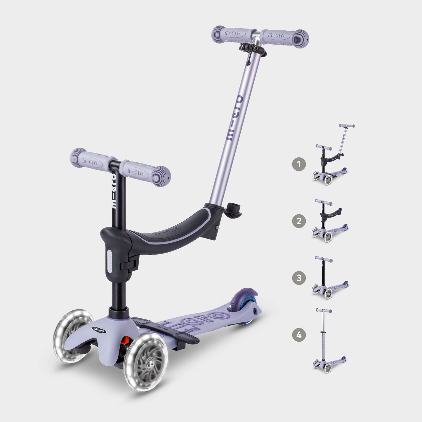 Mini Micro 4in1 Scooter: Lavender