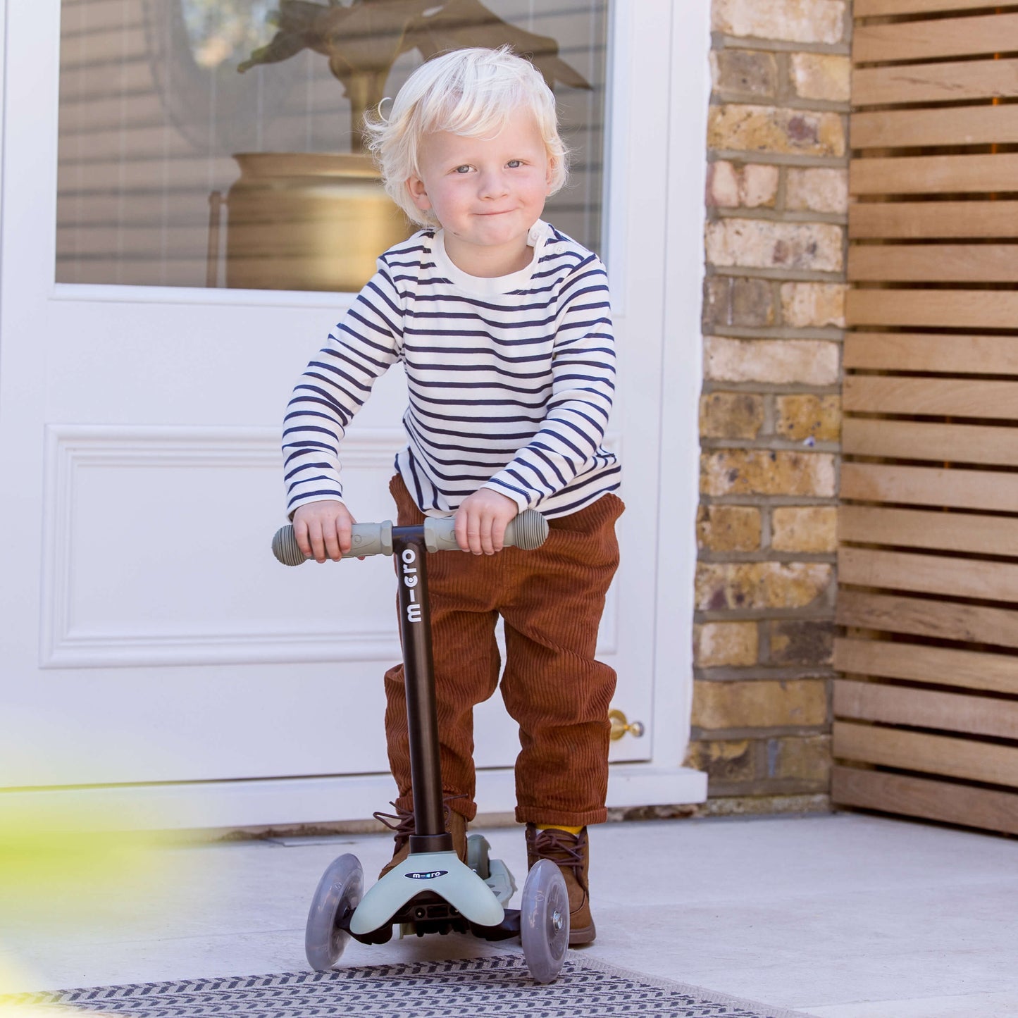 Mini Micro 4in1 Scooter: Light Up, Push, Clip Sit and Scoot: Sage Green