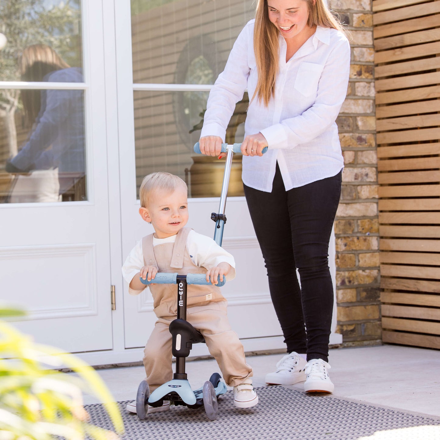 Mini Micro 4in1 Scooter: Light Up, Push, Clip Sit and Scoot: Ocean Slate