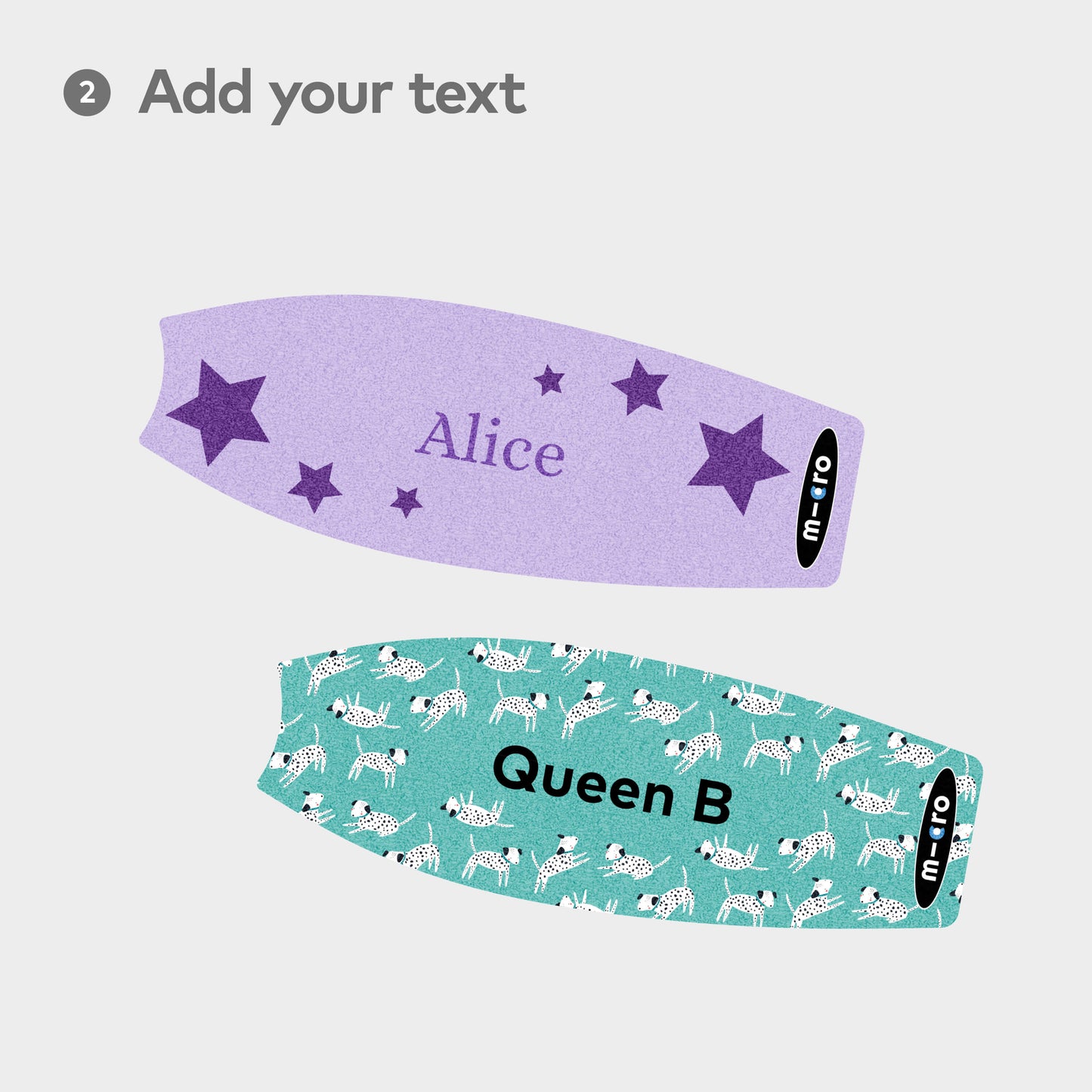 Personalised Foldable Deck for Maxi Micro: Purple