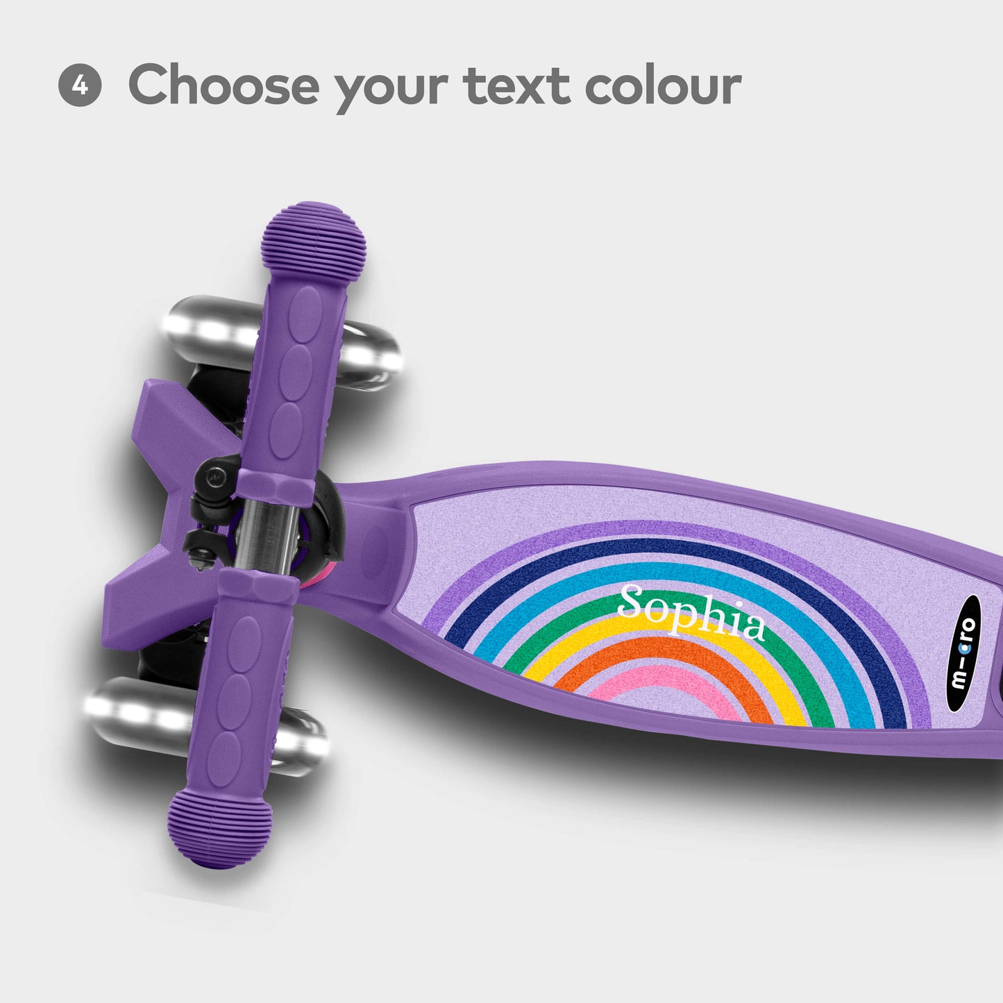 Personalised Foldable Deck for Maxi Micro: Purple