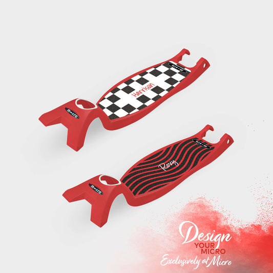 Personalised Foldable Deck: Maxi Micro: Red