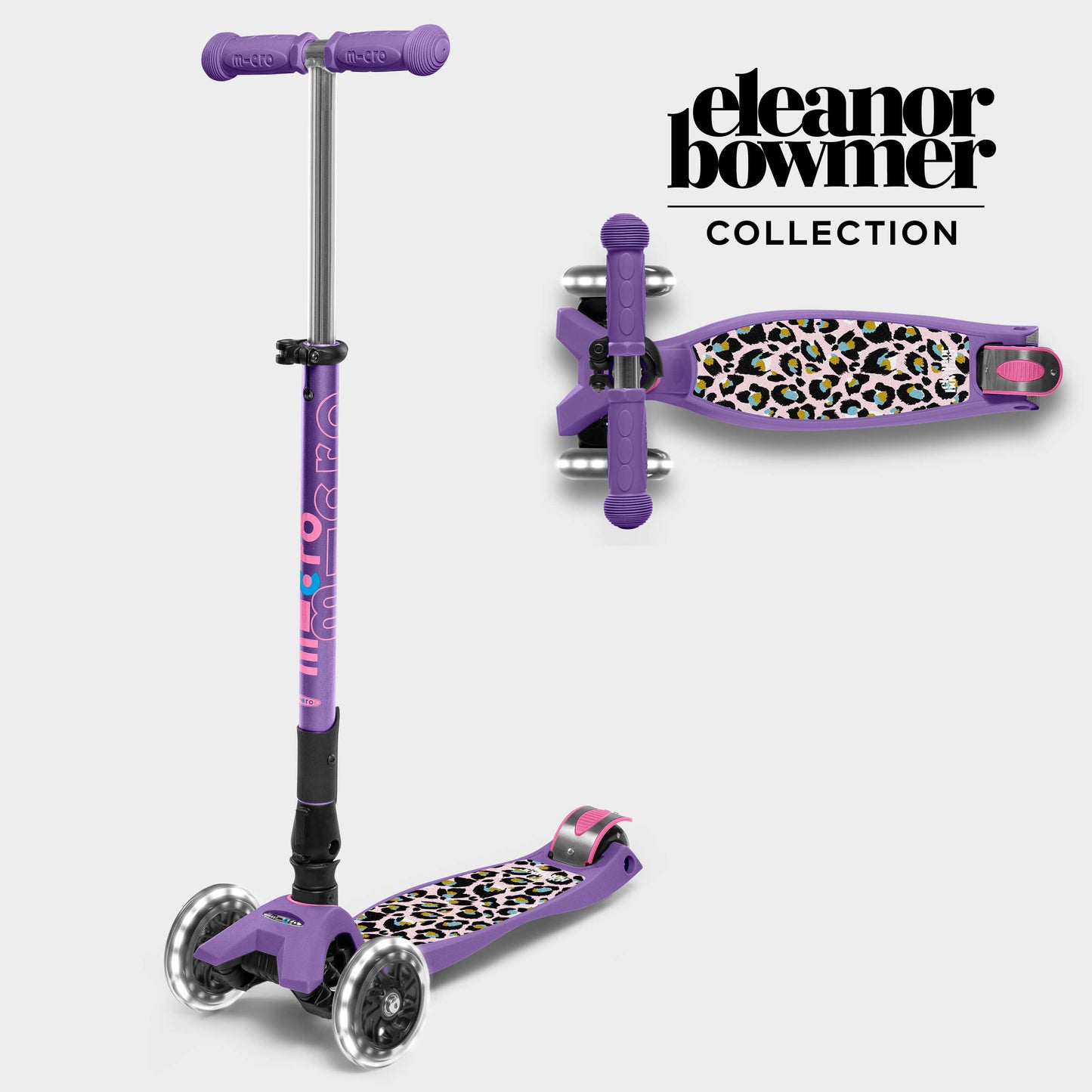 Maxi Micro Foldable LED Eleanor Bowmer Design: Pink Leopard