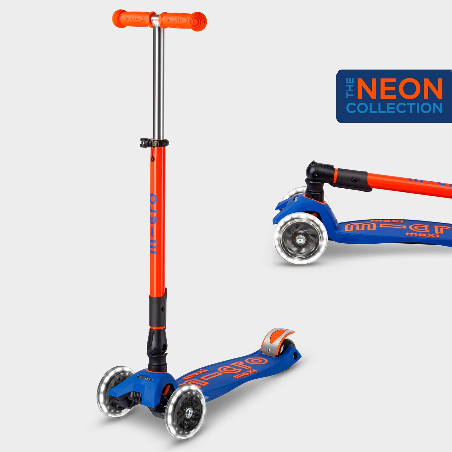 Maxi Micro Foldable LED: Neon Navy/Orange